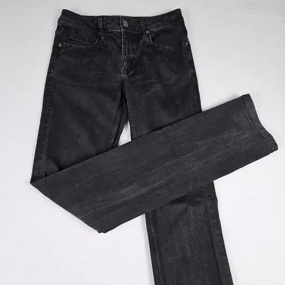 Burberry Brit Stretfield Women 27 Jean Black Denim Skinny Biker Designer Cotton - Picture 16 of 16